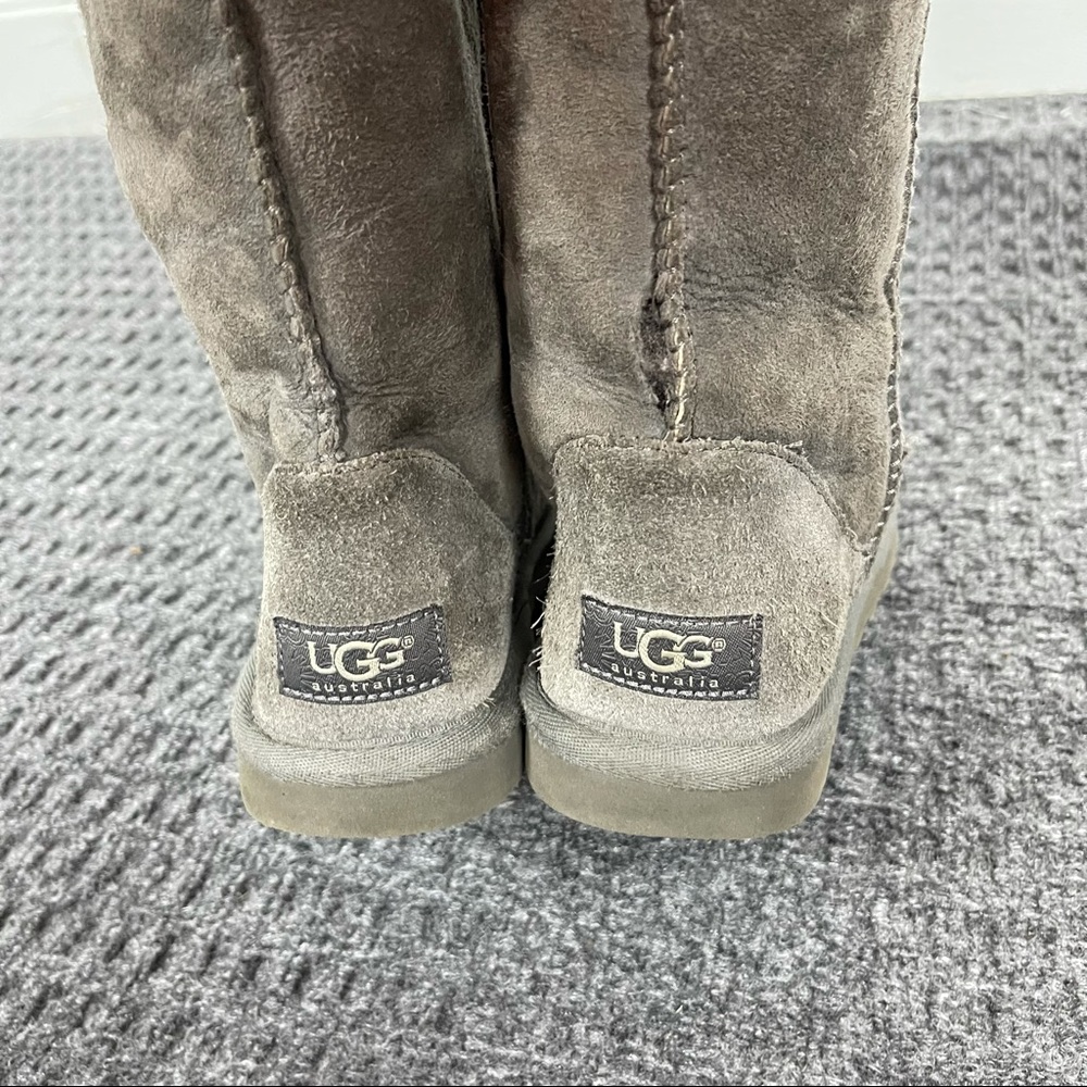 Ugg Classic Tall Boot Solid Dark Gray Sherpa - image 5